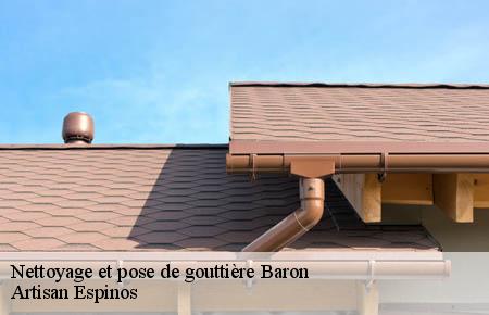 Nettoyage et pose de gouttière  baron-30700 Artisan Espinos