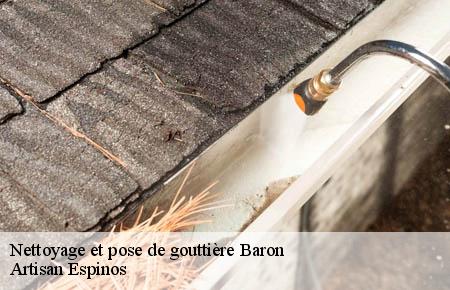 Nettoyage et pose de gouttière  baron-30700 Artisan Espinos