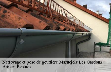 Nettoyage et pose de gouttière  maruejols-les-gardons-30350 Artisan Espinos