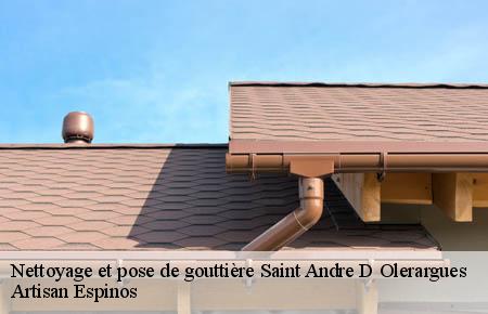 Nettoyage et pose de gouttière  saint-andre-d-olerargues-30330 Artisan Espinos