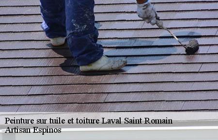 Peinture sur tuile et toiture  laval-saint-romain-30760 Artisan Espinos