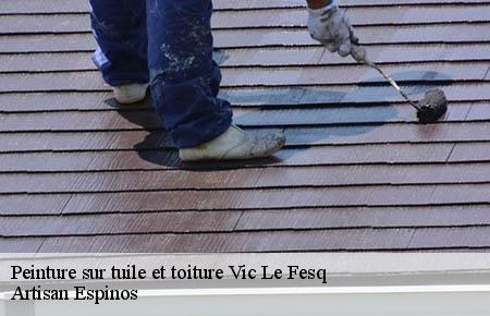 Peinture sur tuile et toiture  vic-le-fesq-30260 Artisan Espinos