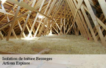 Isolation de toiture  besseges-30160 Artisan Espinos