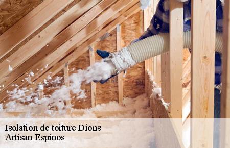 Isolation de toiture  dions-30190 Artisan Espinos