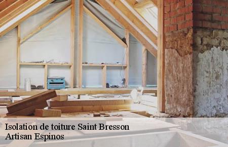 Isolation de toiture  saint-bresson-30440 Artisan Espinos