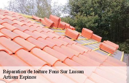 Réparation de toiture  fons-sur-lussan-30580 Artisan Espinos