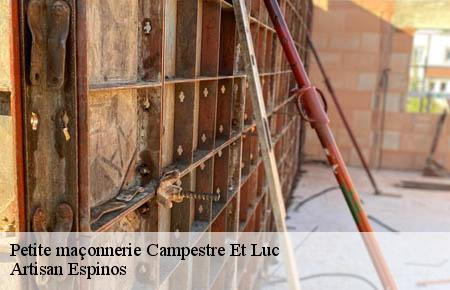 Petite maçonnerie  campestre-et-luc-30770 Artisan Espinos