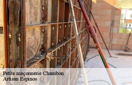 Petite maçonnerie  chambon-30450 Artisan Espinos