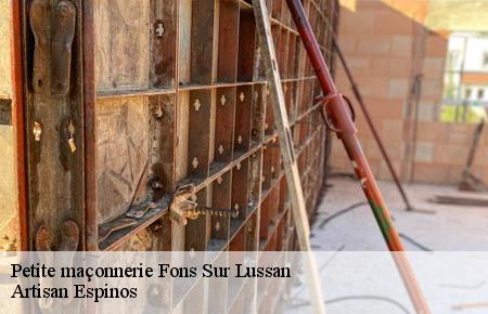 Petite maçonnerie  fons-sur-lussan-30580 Artisan Espinos