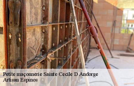 Petite maçonnerie  sainte-cecile-d-andorge-30110 Artisan Espinos